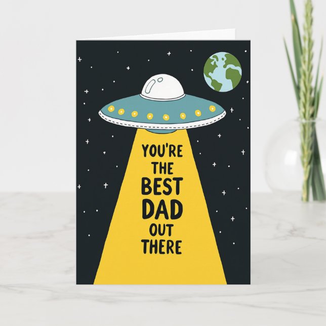 Cosmic Best Dad Out There Card (Front)