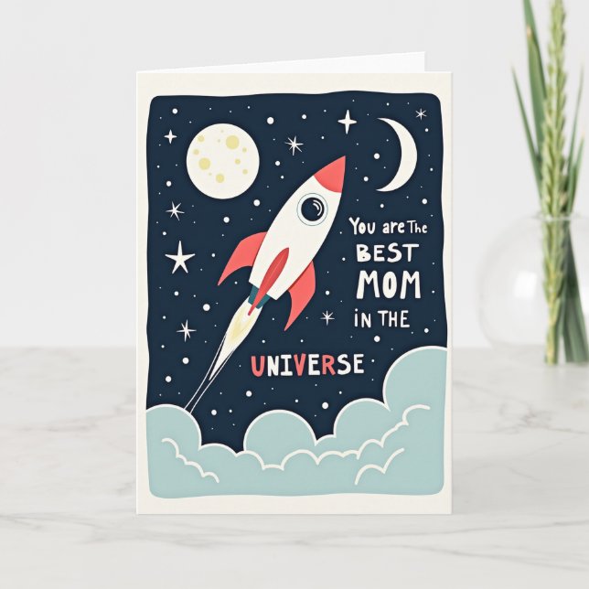 Cosmic Best Mom In Universe Card (Front)