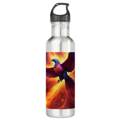 Cosmic Bird Printed Water Bottle