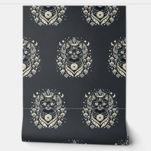 Cosmic Black Cat Wallpaper 2' x 4', NullValu