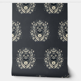 Cosmic Black Cat Wallpaper 2' x 4', NullValu