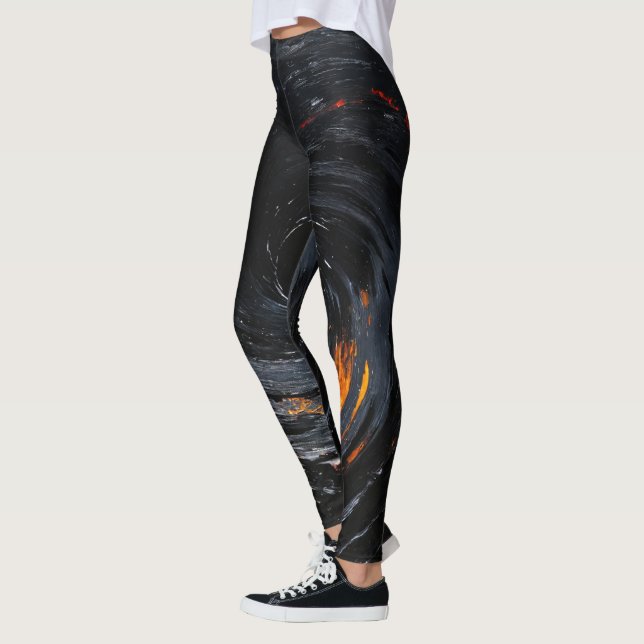  Cosmic Black Hole Leggings (Left)