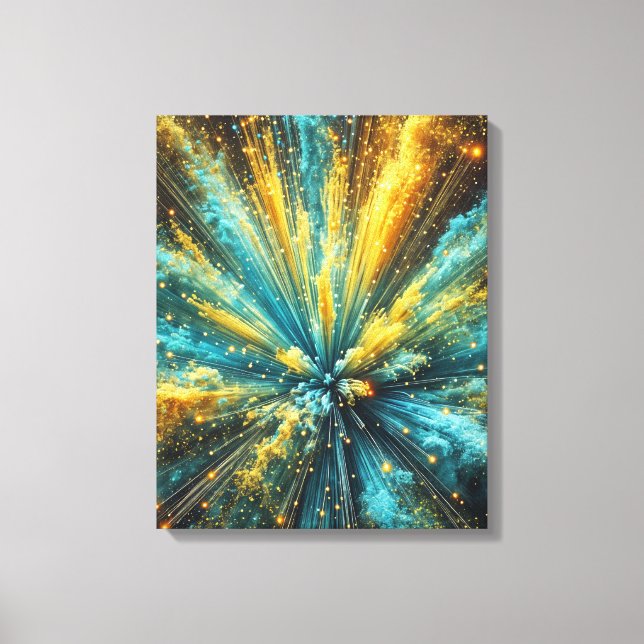 Cosmic blast canvas print (Front)