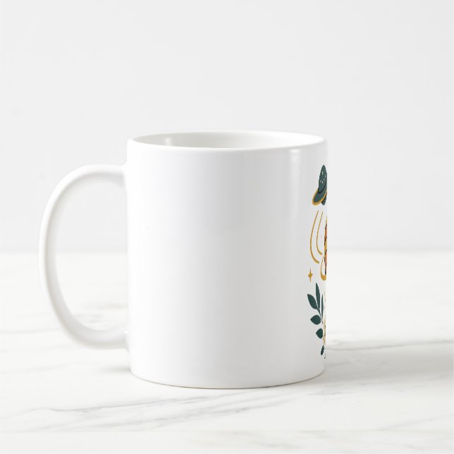 Cosmic Bloom Coffee Mug (Left)