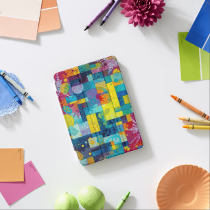 Cosmic Bloom Garden: Abstract Mosaic of Dreams iPad Mini Cover