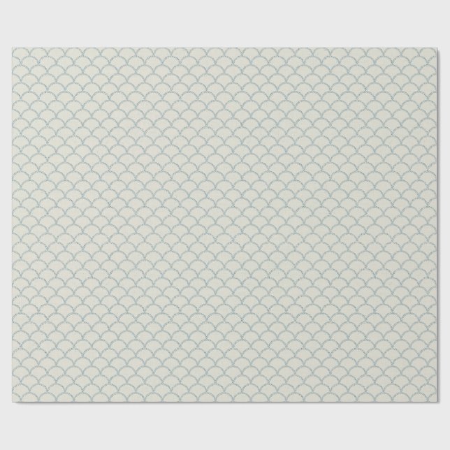 Cosmic Bloom Scallops Wrapping Paper (Flat)