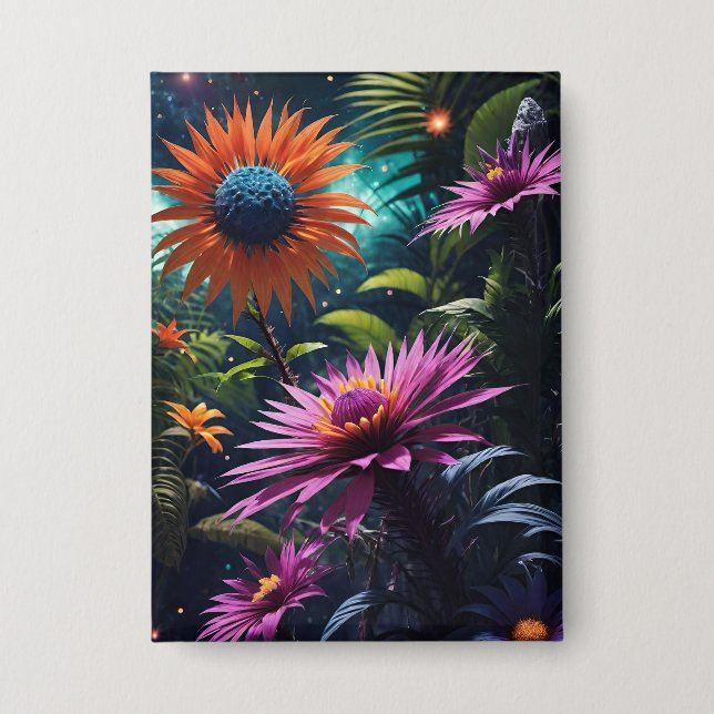 Cosmic Blossoms Button (Front)