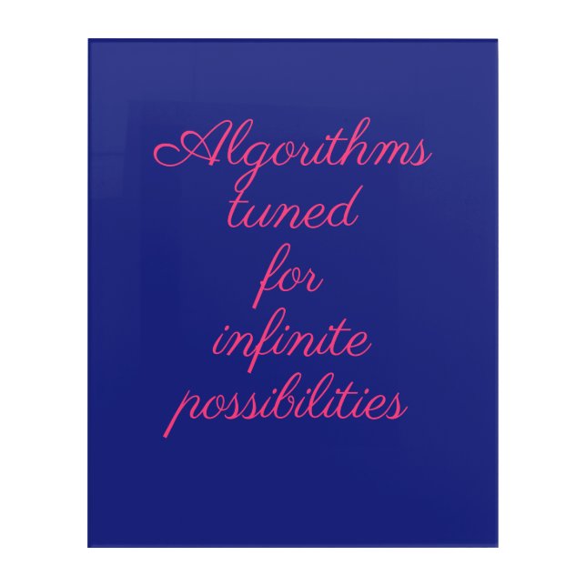 Cosmic Blue Pink Quantum Decor (Front)