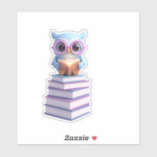 Cosmic Book Owl Sticker