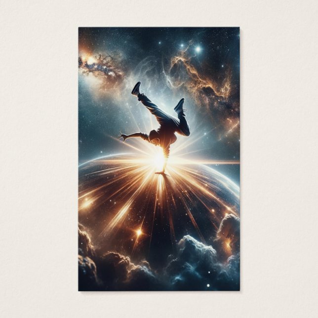 Cosmic Breakdancer Art – Galaxy Hip Hop Dance (Front)