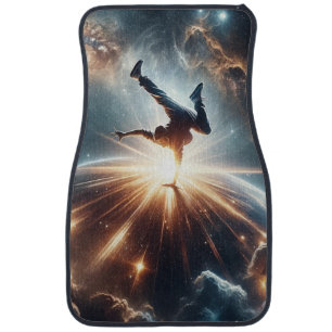 Cosmic Breakdancer Art – Galaxy Hip Hop Dance Car Floor Mat