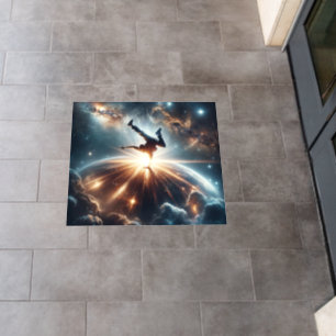 Cosmic Breakdancer Art – Galaxy Hip Hop Dance Floor Decals