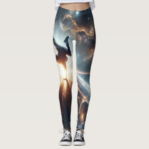 Cosmic Breakdancer Art – Galaxy Hip Hop Dance Leggings