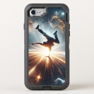 Cosmic Breakdancer Art – Galaxy Hip Hop Dance OtterBox Defender iPhone SE/8/7 Case