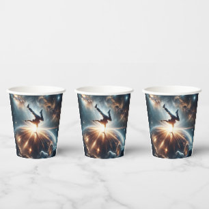Cosmic Breakdancer Art – Galaxy Hip Hop Dance Paper Cups