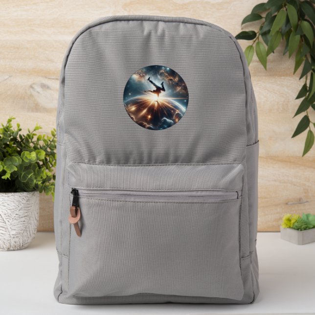 Cosmic Breakdancer Art – Galaxy Hip Hop Dance Patch (On Backpack)