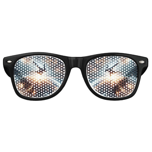 Cosmic Breakdancer Art – Galaxy Hip Hop Dance Retro Sunglasses (Front)