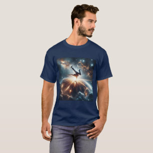 Cosmic Breakdancer Art – Galaxy Hip Hop Dance T-Shirt