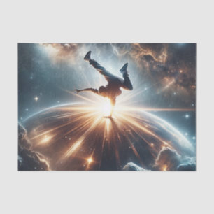 Cosmic Breakdancer Art – Galaxy Hip Hop Dance Tissue Paper
