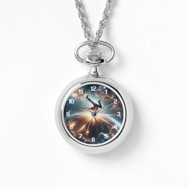Cosmic Breakdancer Art – Galaxy Hip Hop Dance Watch (Front)
