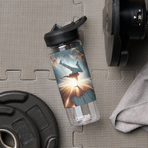 Cosmic Breakdancer Art – Galaxy Hip Hop Dance Water Bottle
