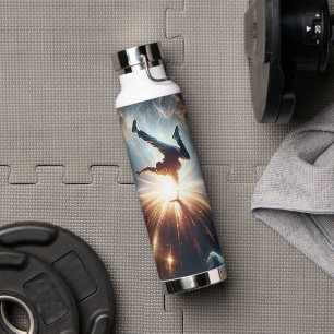 Cosmic Breakdancer Art – Galaxy Hip Hop Dance Water Bottle