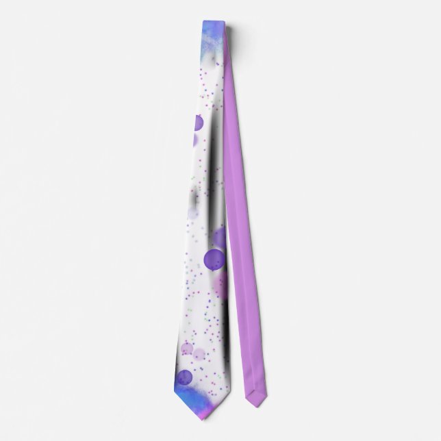 Cosmic Bubble Flow Neck Tie (Front)