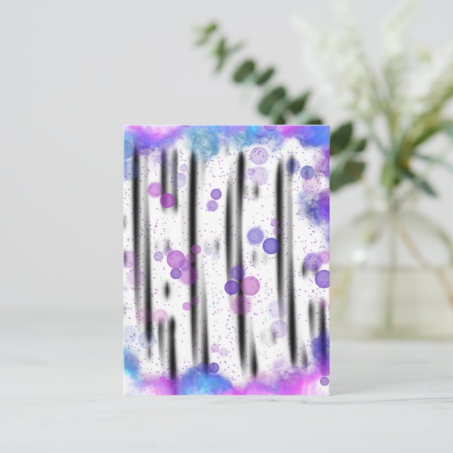 Cosmic Bubble Flow Postcard (Standing Front)