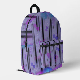 Cosmic Bubble Flow Printed Backpack