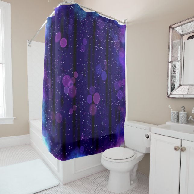 Cosmic Bubble Flow Shower Curtain (In Situ)