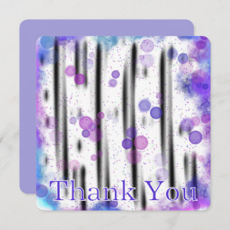 Cosmic Bubble Flow Thank You Card