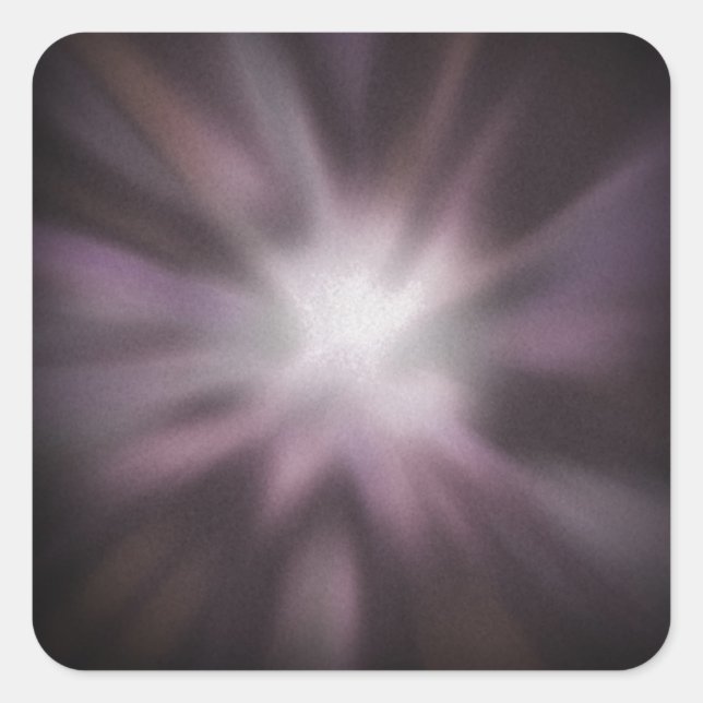 Cosmic Burst Artwork Square Sticker (Front)