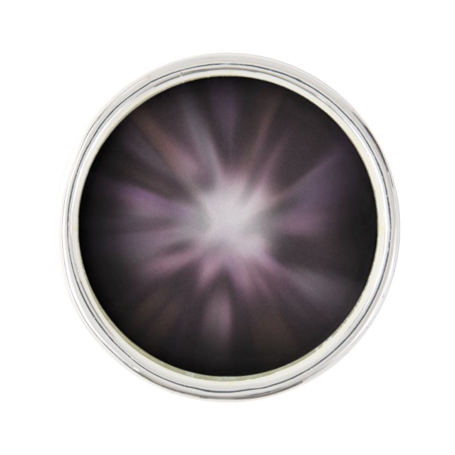 Cosmic Burst - Space Explosion on Black Pin (Front)