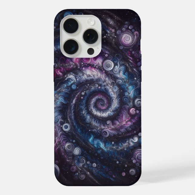 Cosmic Burst, Tie-dye pattern Iphone Case (Back)