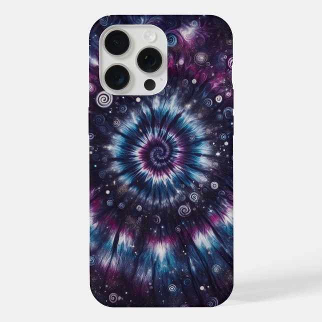 Cosmic Burst, Tie-dye pattern Iphone Case (Back)