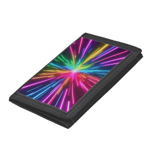 Cosmic Burst Tri-fold Wallet