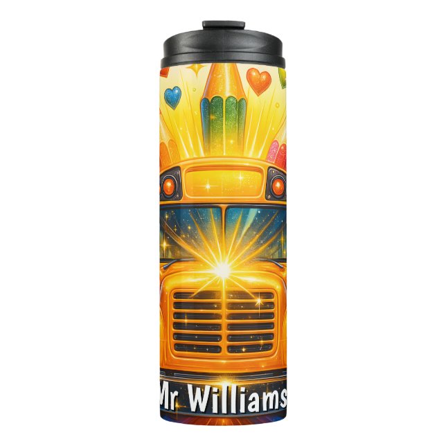 Cosmic Bus Driver Thermal Tumbler (Front)