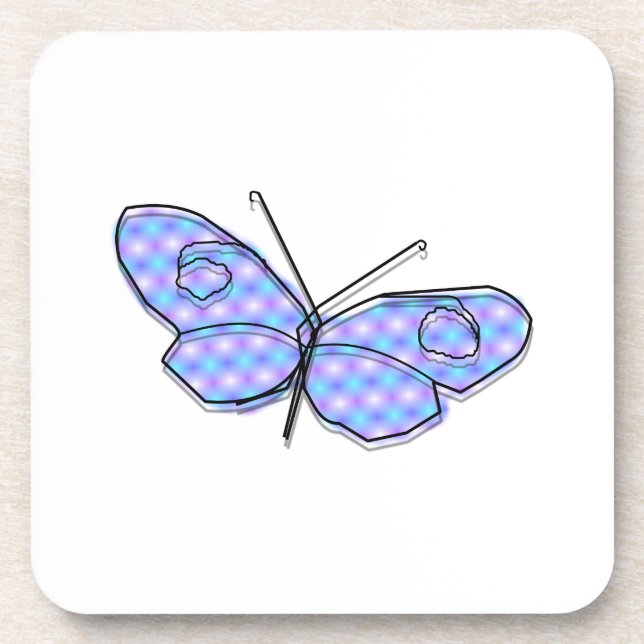 Cosmic Butterfly Beverage Coaster (Front)