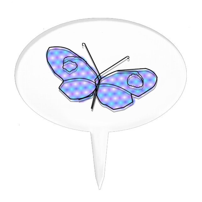 Cosmic Butterfly Cake Topper (Front)