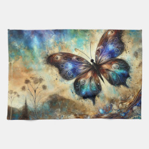 Cosmic Butterfly Fantasy Artwork Kitchen Towel