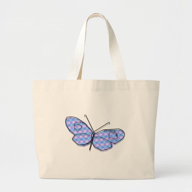 Cosmic Butterfly Large Tote Bag (Front)