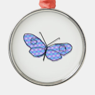 Cosmic Butterfly Metal Ornament
