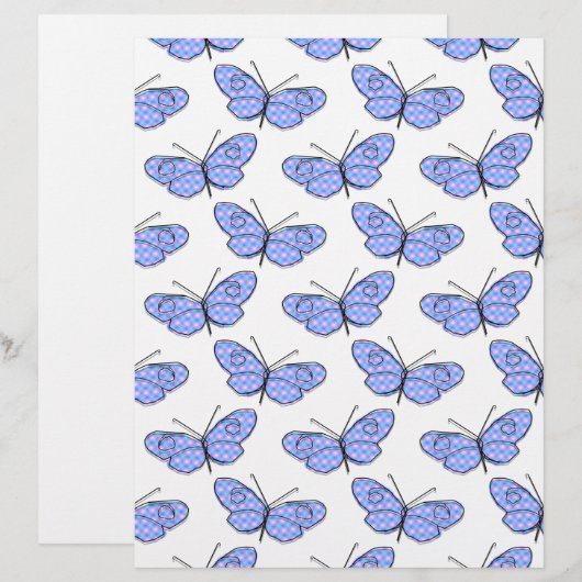 Cosmic Butterfly Pattern (Front/Back)