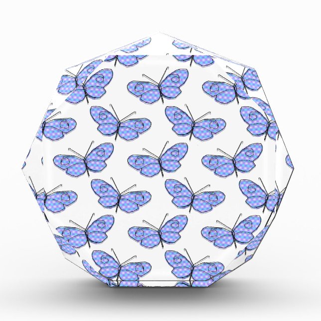Cosmic Butterfly Pattern Acrylic Award (Front)