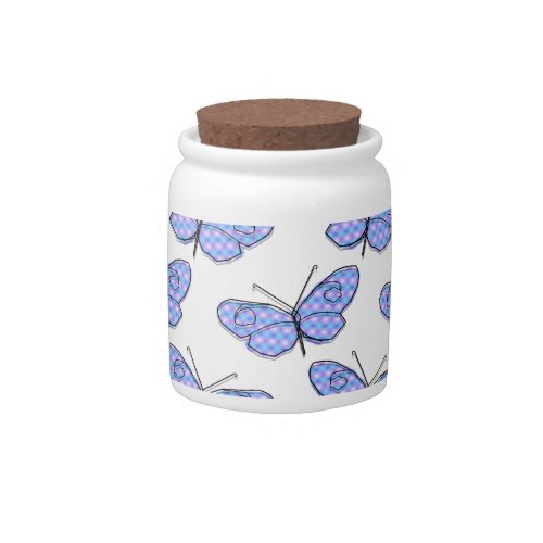 Cosmic Butterfly Pattern Candy Jar