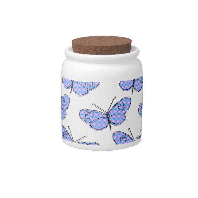 Cosmic Butterfly Pattern Candy Jar (Front)