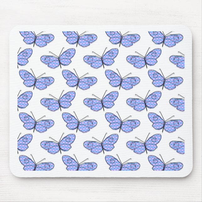 Cosmic Butterfly Pattern Mouse Pad (Front)