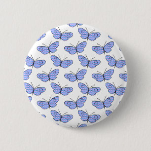 Cosmic Butterfly Pattern Pinback Button