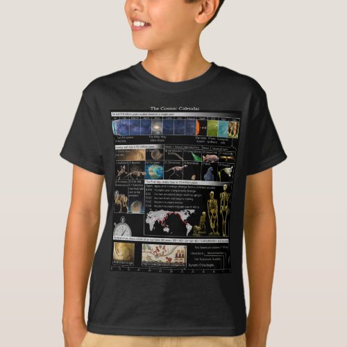 Cosmic Calendar Boys T_Shirt