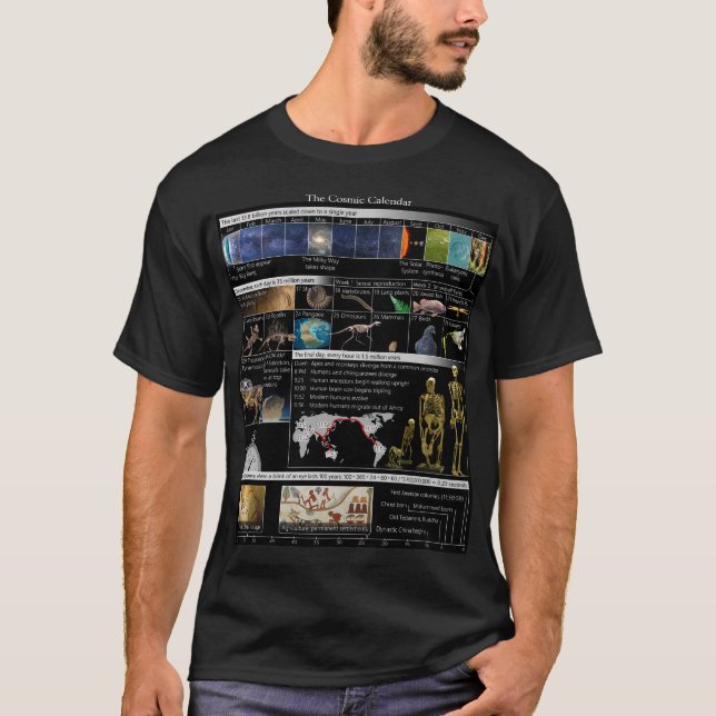 Cosmic Calendar Men's T-Shirt (Front)